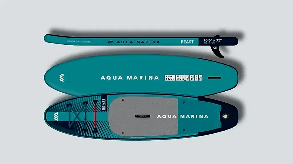 Aqua Marina Beast şişme iSUP, 320 cm uzunluğunda, yüksek performanslı paddle board